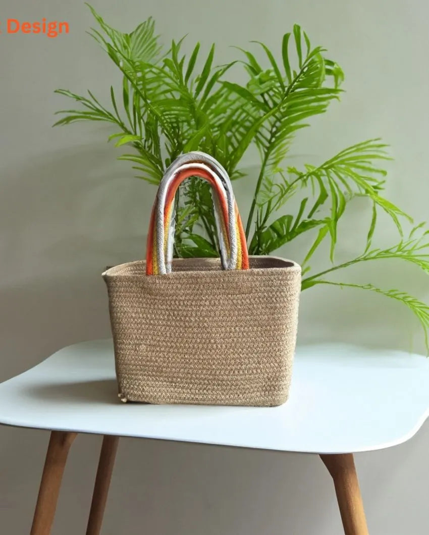 Jute Rainbow Handbag