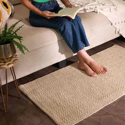 Zic-Zac Pitloom Woven Polyester Rug