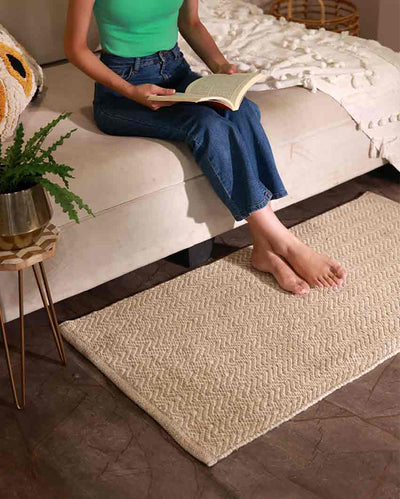 Zic-Zac Pitloom Woven Polyester Rug