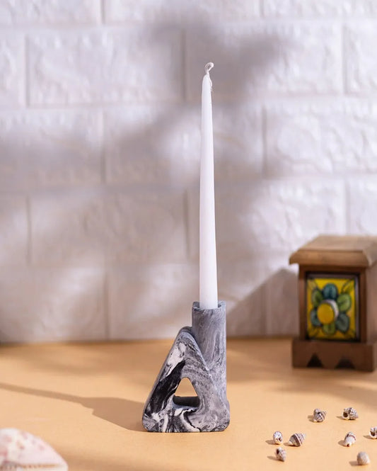 Unique Geometric Design Trimney Concrete Candle Holder | 2 x 4 x 4 inches