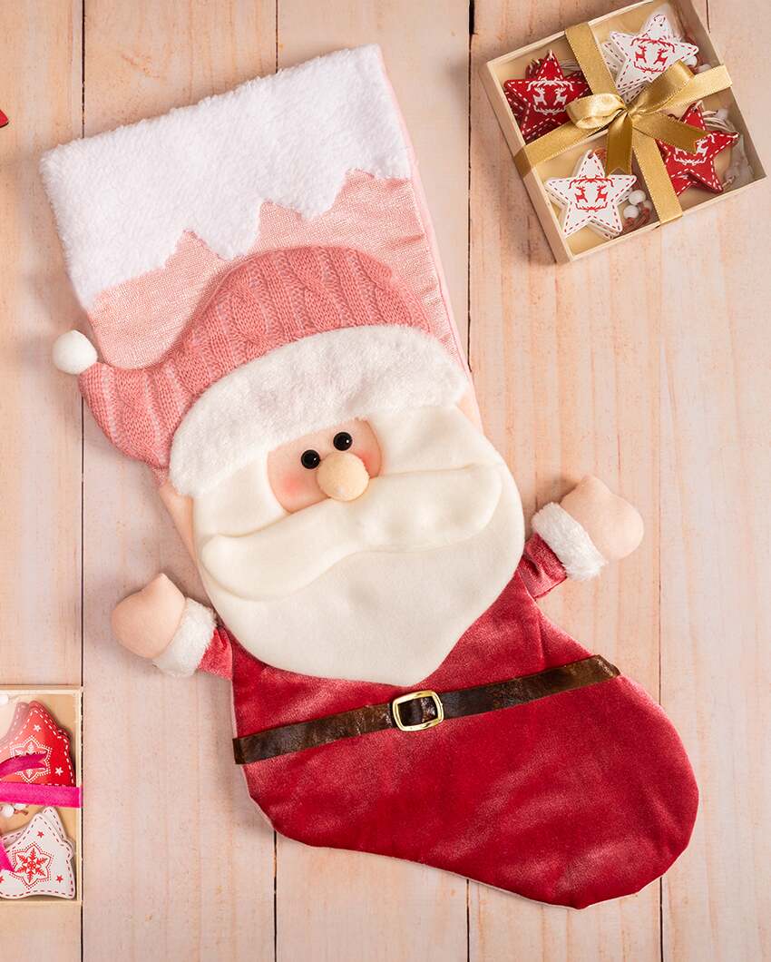 Merry Christmas Santa Stocking | 20 x 8 inches