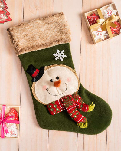 Snowman’s Winter Wonder Stocking | 20 x 8 inches