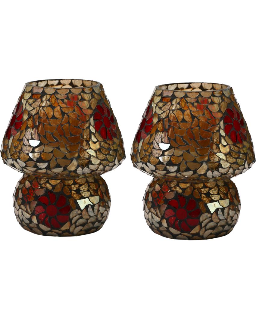 Buganvilla Glass Mosaic LED Compatible Table Lamp | 5 x 6 inches