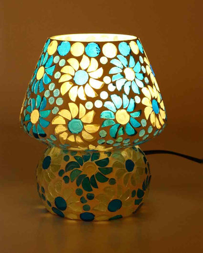 Hortensia Glass Mosaic LED Compatible Table Lamp | 6 x 7 inches