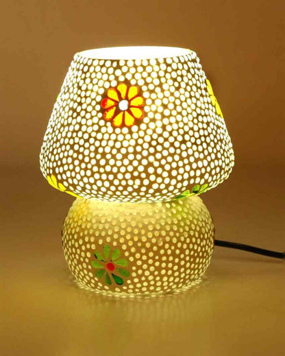 Hortensia Glass Mosaic LED Compatible Table Lamp | 6 x 7 inches