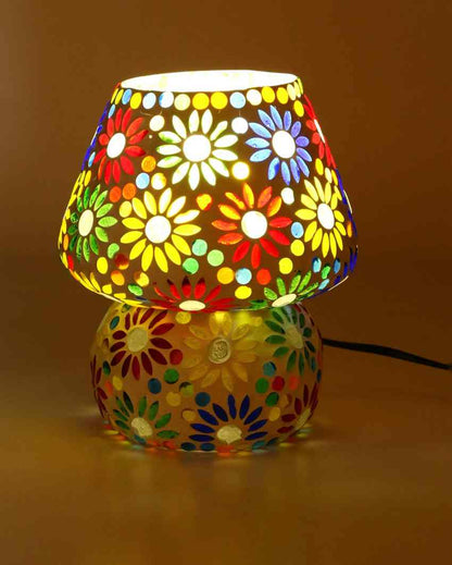 Amarilis Glass Mosaic LED Compatible Table Lamp | 5 x 6 inches