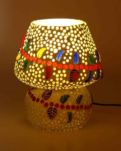 Cattleya Glass Mosaic LED Compatible Table Lamp | 5 x 6 inches