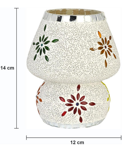 Passiflora Glass Mosaic LED Compatible Table Lamp | 5 x 6 inches