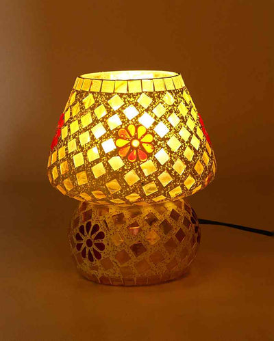 Clemátide Glass Mosaic LED Compatible Table Lamp | 5 x 6 inches