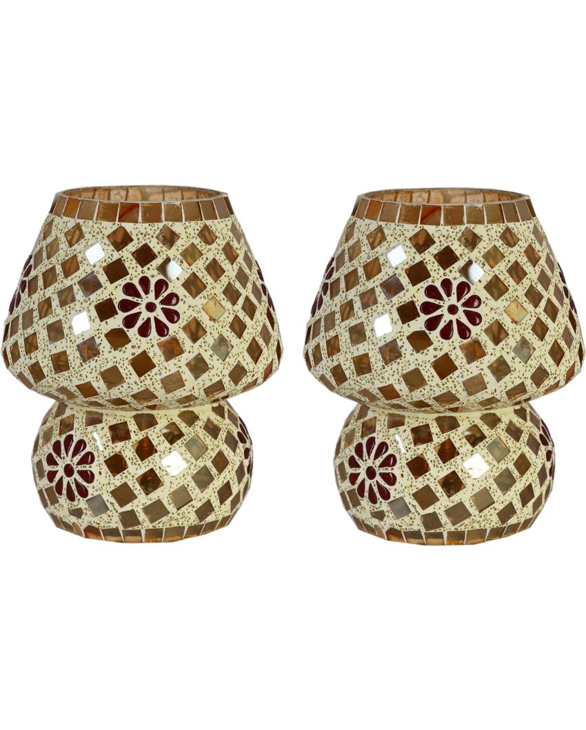 Clemátide Glass Mosaic LED Compatible Table Lamp | 5 x 6 inches