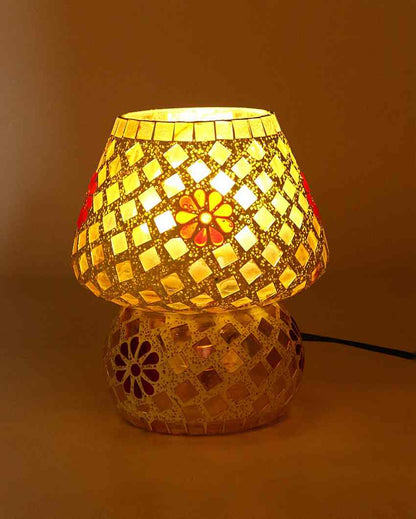 Clemátide Glass Mosaic LED Compatible Table Lamp | 5 x 6 inches