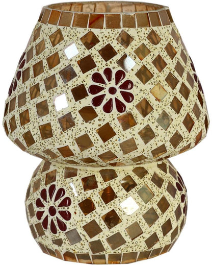 Clemátide Glass Mosaic LED Compatible Table Lamp | 5 x 6 inches