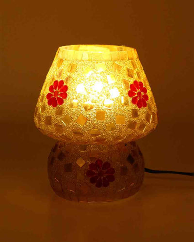 Diente de león Glass Mosaic LED Compatible Table Lamp | 5 x 6 inches