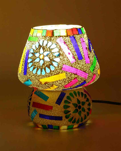 Lobelia Glass Mosaic LED Compatible Table Lamp | 5 x 6 inches