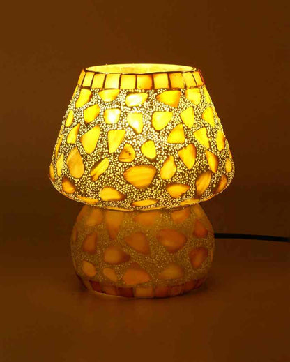 Poppy Glass Mosaic LED Compatible Table Lamp | 5 x 6 inches