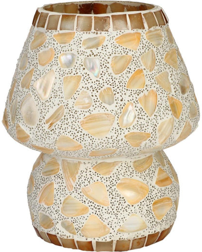 Poppy Glass Mosaic LED Compatible Table Lamp | 5 x 6 inches