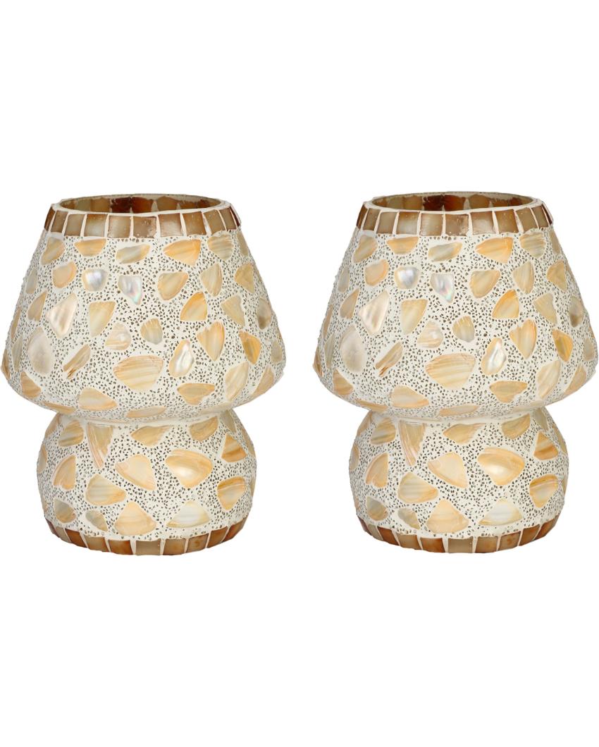 Poppy Glass Mosaic LED Compatible Table Lamp | 5 x 6 inches