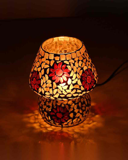 Begoniya Glass Mosaic LED Compatible Table Lamp | 6 x 6 inches