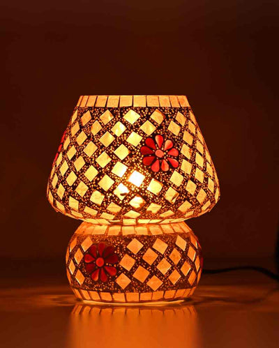 Garden Glass Mosaic LED Compatible Table Lamp | 6 x 6 inches