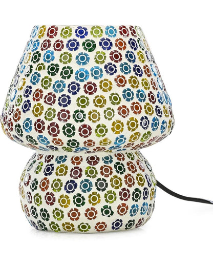 Garden Glass Mosaic LED Compatible Table Lamp | 6 x 6 inches