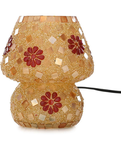 Aster Glass Mosaic LED Compatible Table Lamp | 6 x 6 inches