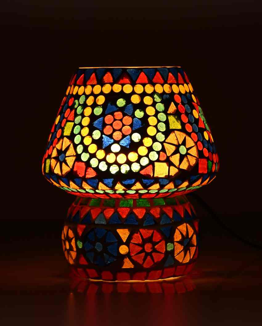 Camelia Glass Mosaic LED Compatible Table Lamp | 6 x 6 inches