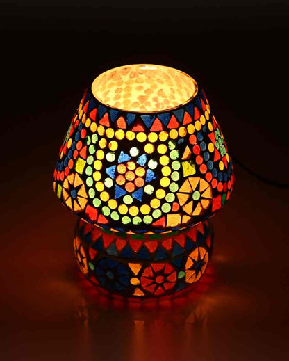 Camelia Glass Mosaic LED Compatible Table Lamp | 6 x 6 inches