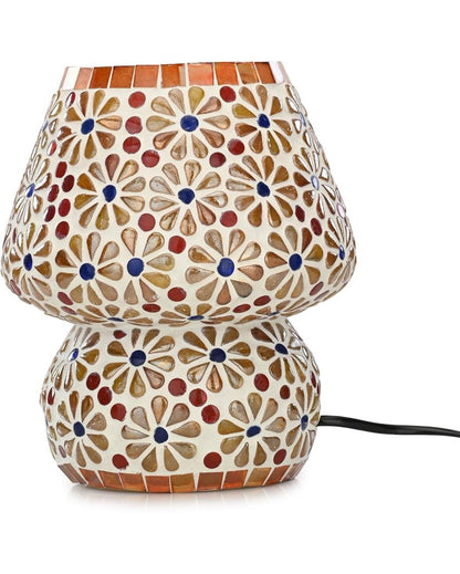 Caléndula Glass Mosaic LED Compatible Table Lamp | 6 x 6 inches