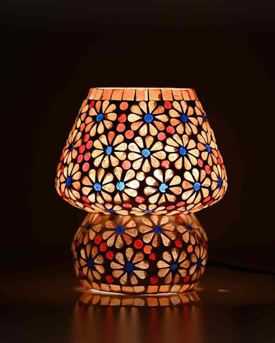 Lavandas Glass Mosaic LED Compatible Table Lamp | 6 x 6 inches