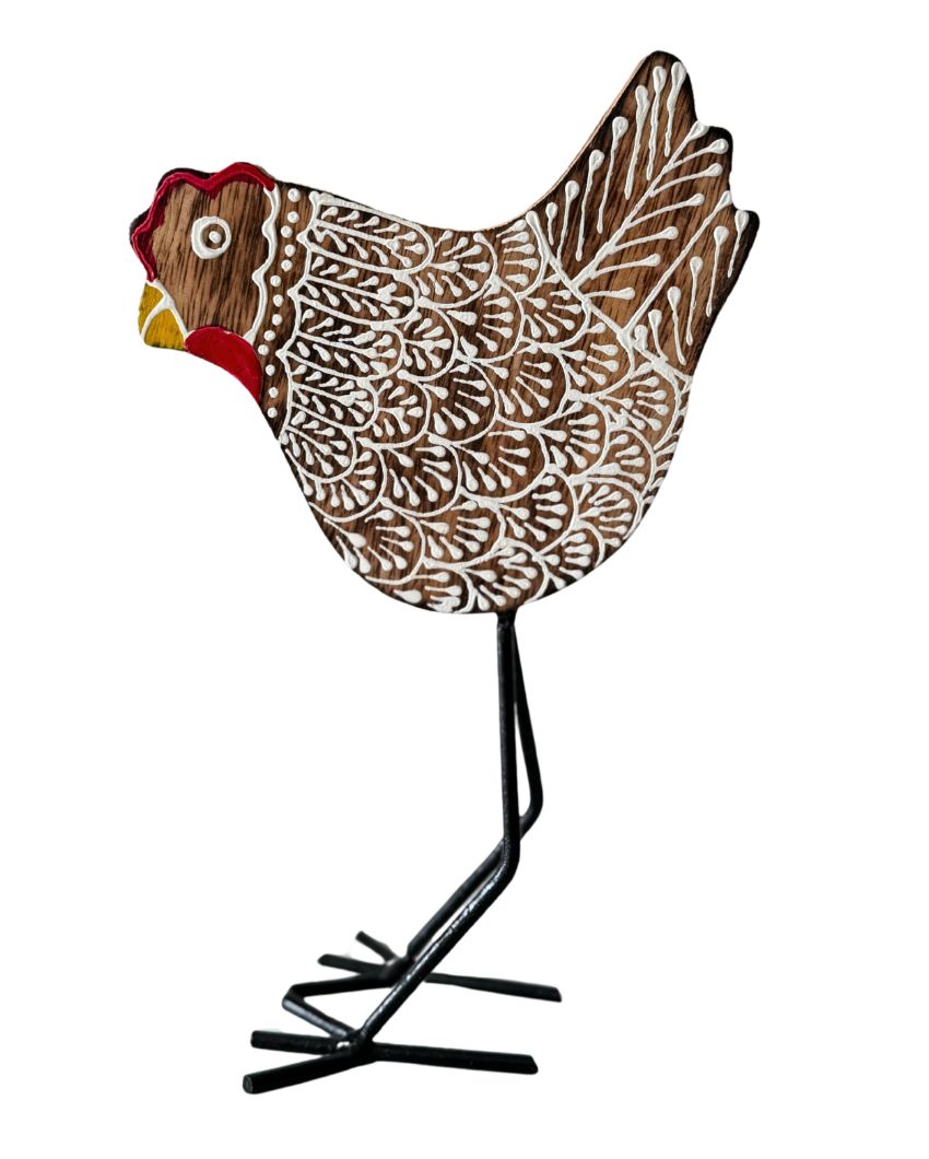 Kukdoo Koo Handmade Bird Table Decor | Set Of 2 | 6 x 10 inches
