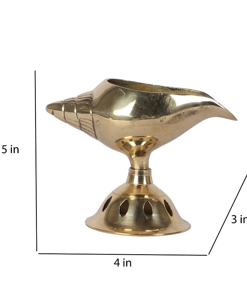 Elegant Lamp Design Golden Shade Akhand Diya | 4 x 3 x 5 inches