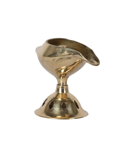 Elegant Lamp Design Golden Shade Akhand Diya | 4 x 3 x 5 inches