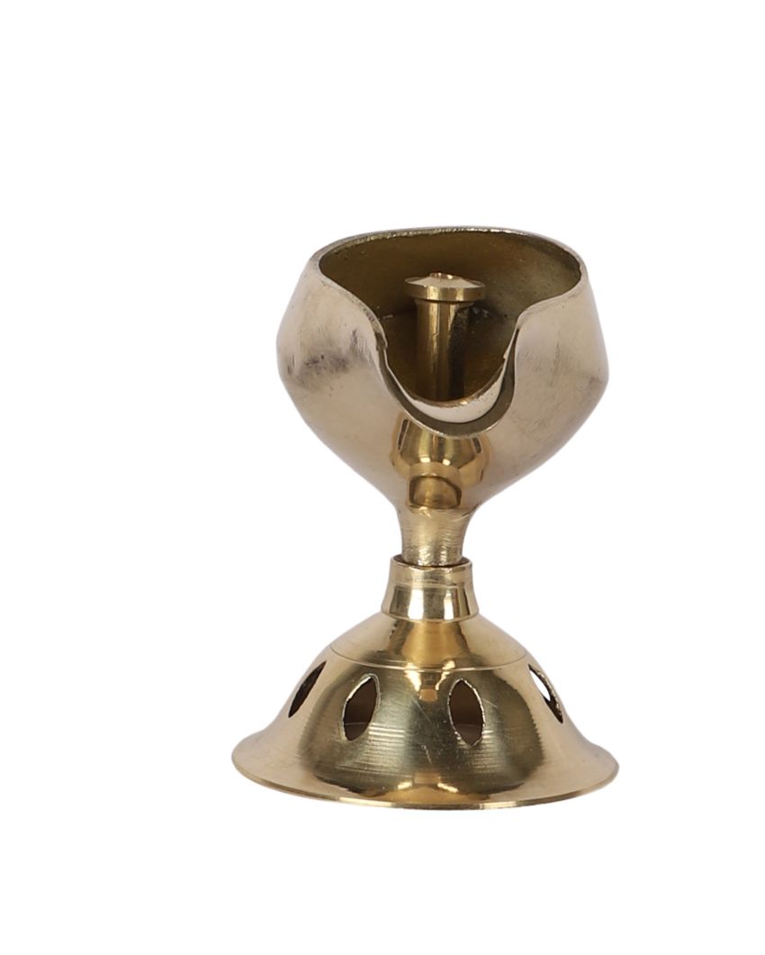 Elegant Lamp Design Golden Shade Akhand Diya | 4 x 3 x 5 inches