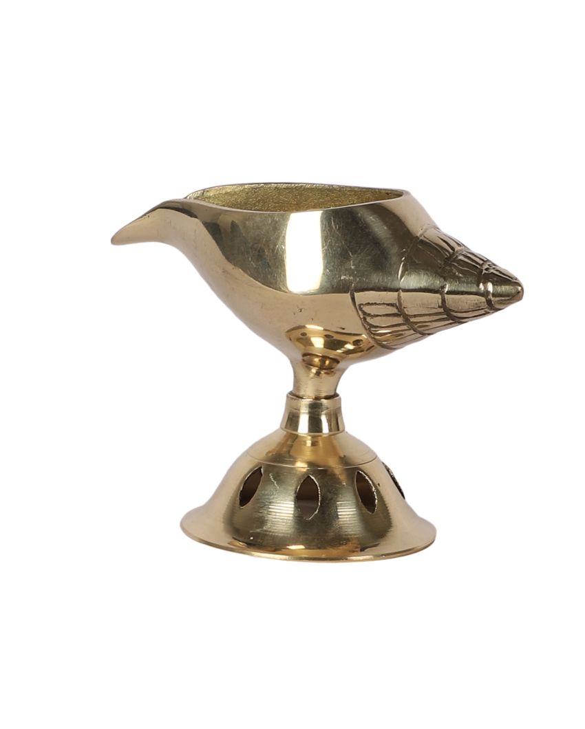 Elegant Lamp Design Golden Shade Akhand Diya | 4 x 3 x 5 inches