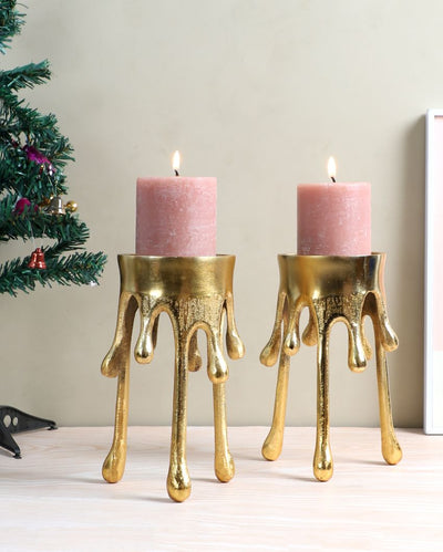 Ultimate Melting Drops Candle Stand | Set of 2 | 3 x 8 inches