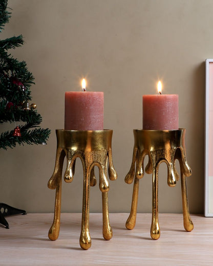 Ultimate Melting Drops Candle Stand | Set of 2 | 3 x 8 inches