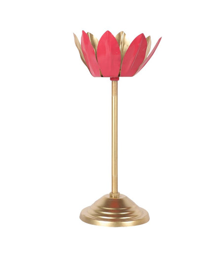 Innovative Pink Shade Lotus Candle Holder | Set of 3