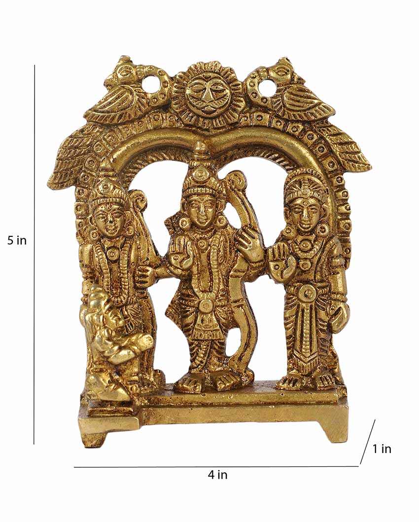 Alluring Brass Ram Darbar Idol | 4 x 5 inches