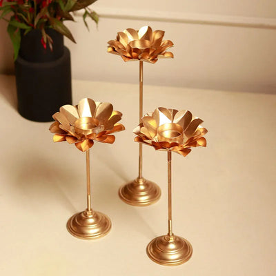 Small Flower Detachable Tealight Holder  | Set of 3 Default Title