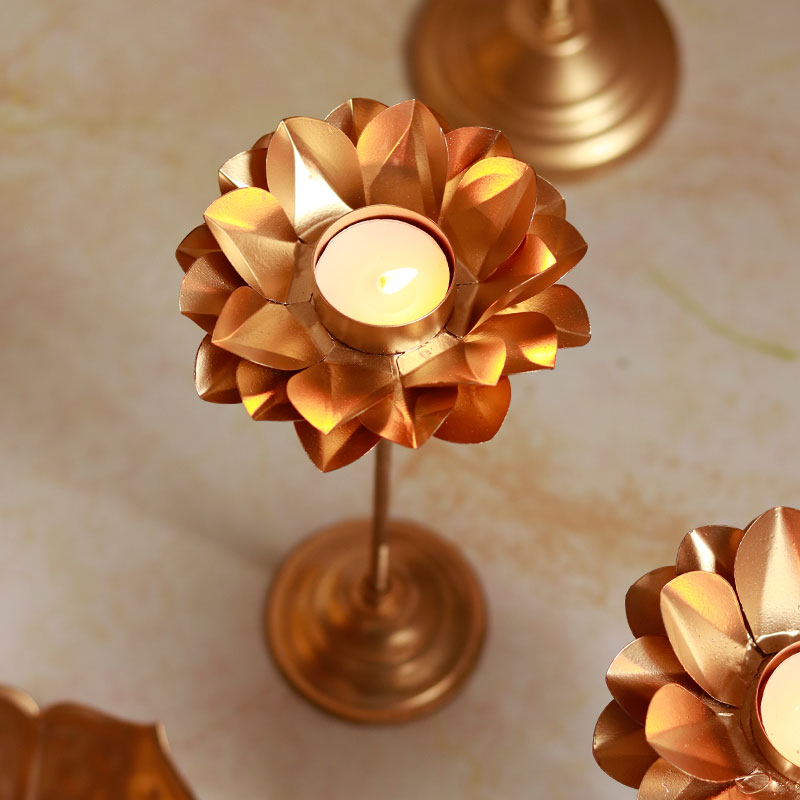 Small Flower Detachable Tealight Holder  | Set of 3 Default Title