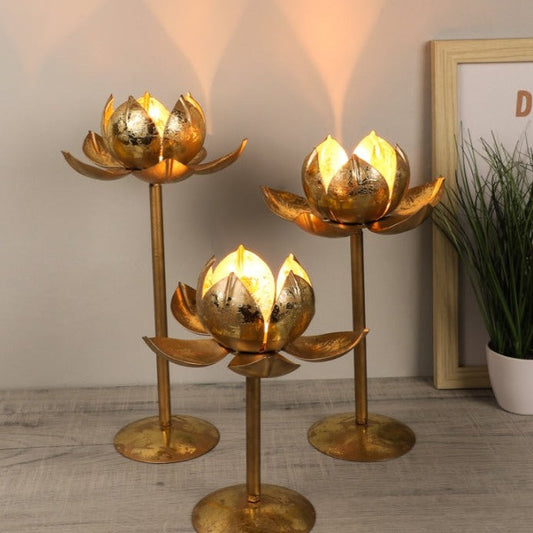 Lotus Blossom Detachable Tealight Holders | Set Of 3