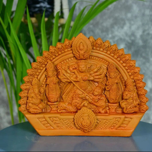 Artisan Handmade Terracotta Durga Tabletop Décor