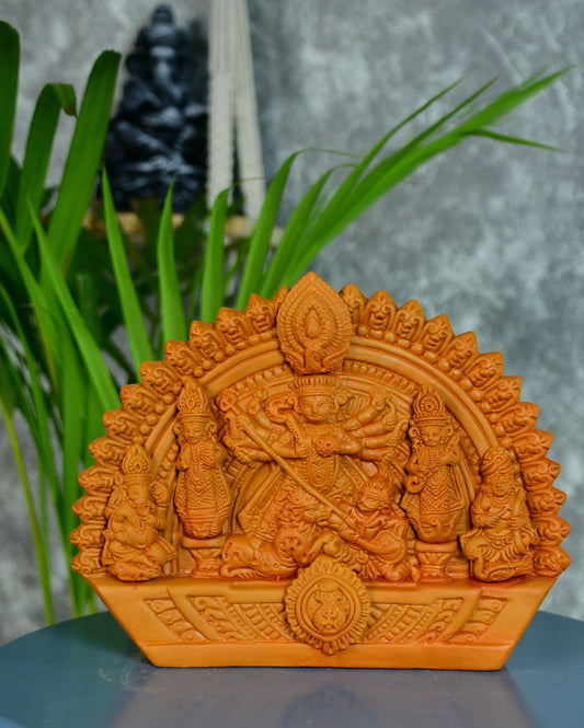 Artisan Handmade Terracotta Durga Tabletop Décor