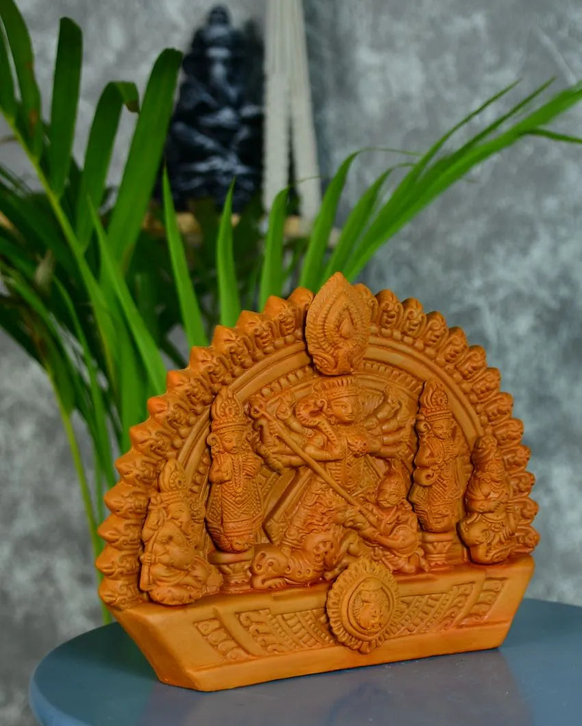 Artisan Handmade Terracotta Durga Tabletop Décor