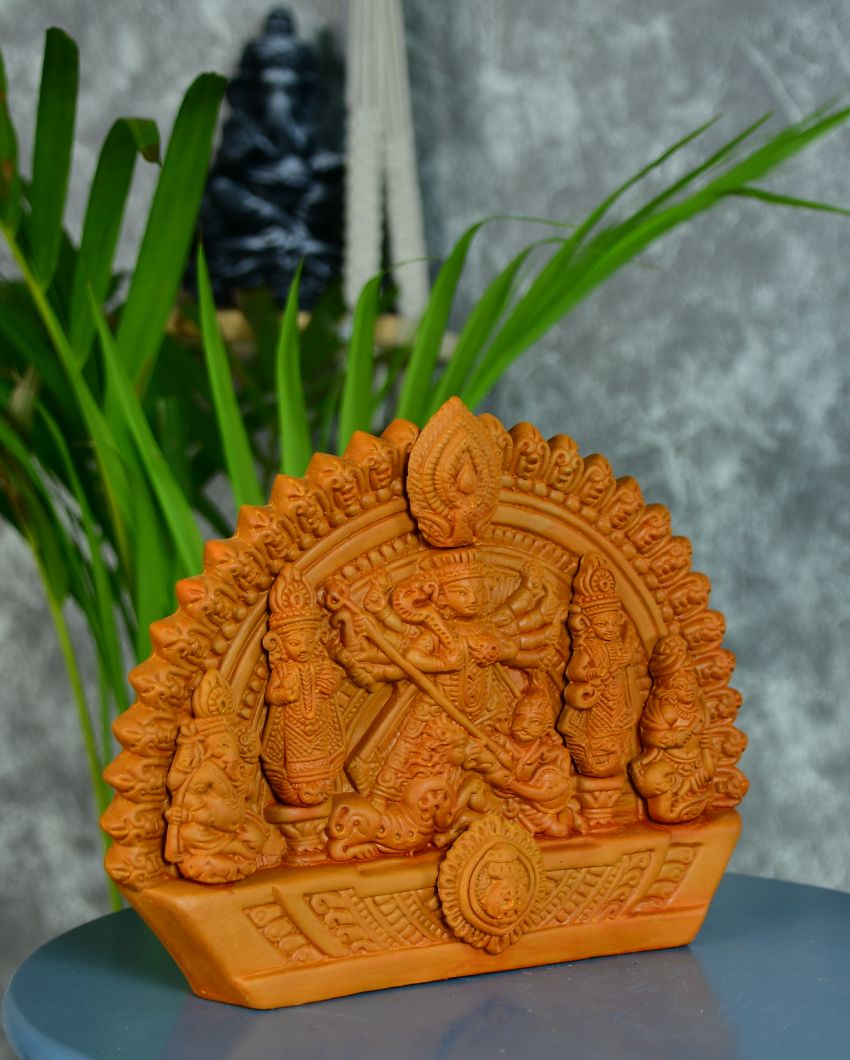 Artisan Handmade Terracotta Durga Tabletop Décor