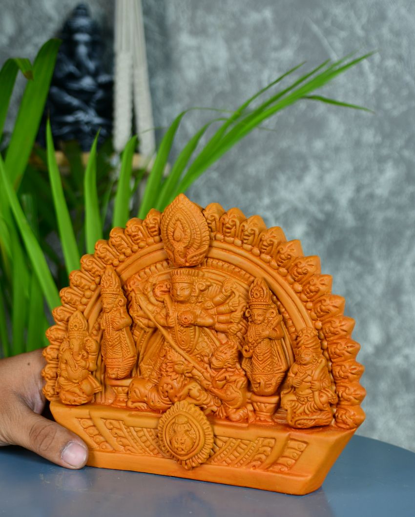 Artisan Handmade Terracotta Durga Tabletop Décor