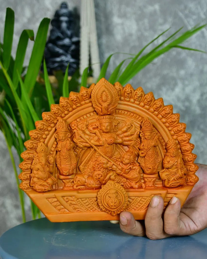 Artisan Handmade Terracotta Durga Tabletop Décor