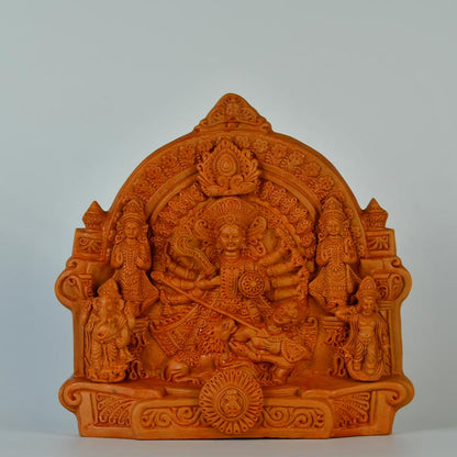 Terracotta Durga Tabletop Decor | 12 Inches Default Title