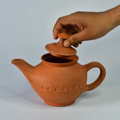 Premium Large Terracotta Kettle for Tea and Coffee | 9 Inches Default Title