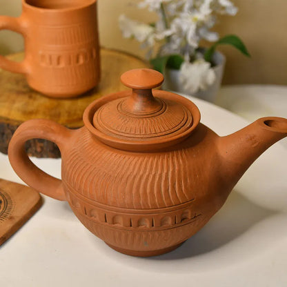 Premium Large Terracotta Kettle for Tea and Coffee | 9 Inches Default Title